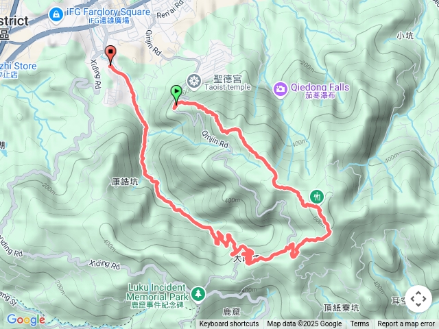 大尖山到水源路預覽圖