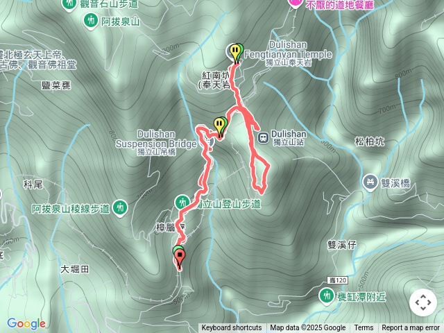 獨立山步道奉天岩獨立山預覽圖