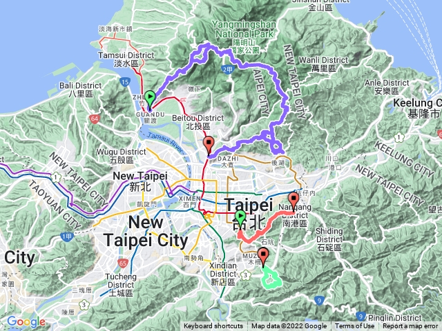 台北大縱走-第1-7段 一次攻略  05-08 April 2022